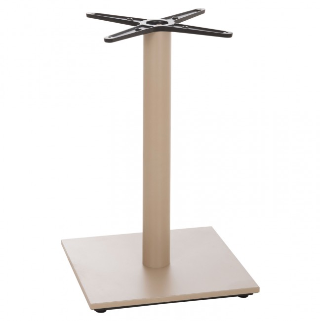 Βάση τραπεζιού από μέταλλο σε χρώμα καπουτσίνο ματ 46x46x72
