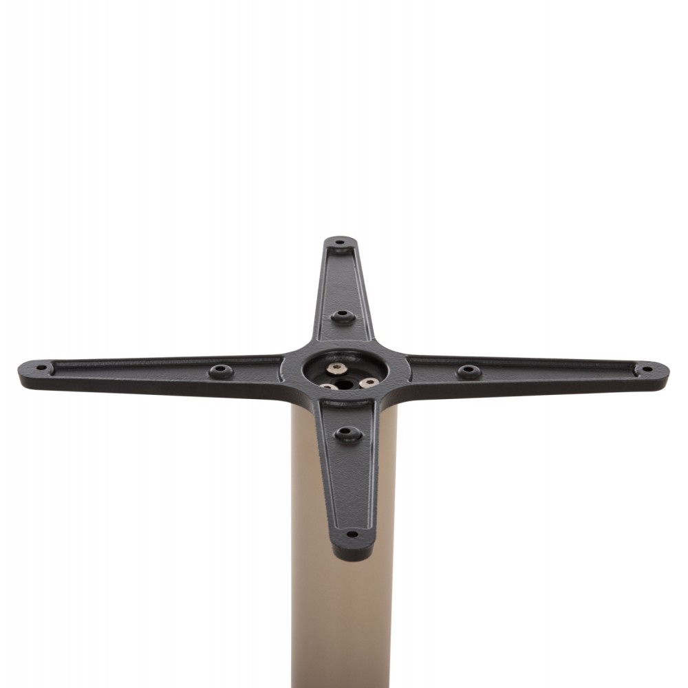 Βάση τραπεζιού από μέταλλο σε χρώμα καπουτσίνο ματ 46x46x72