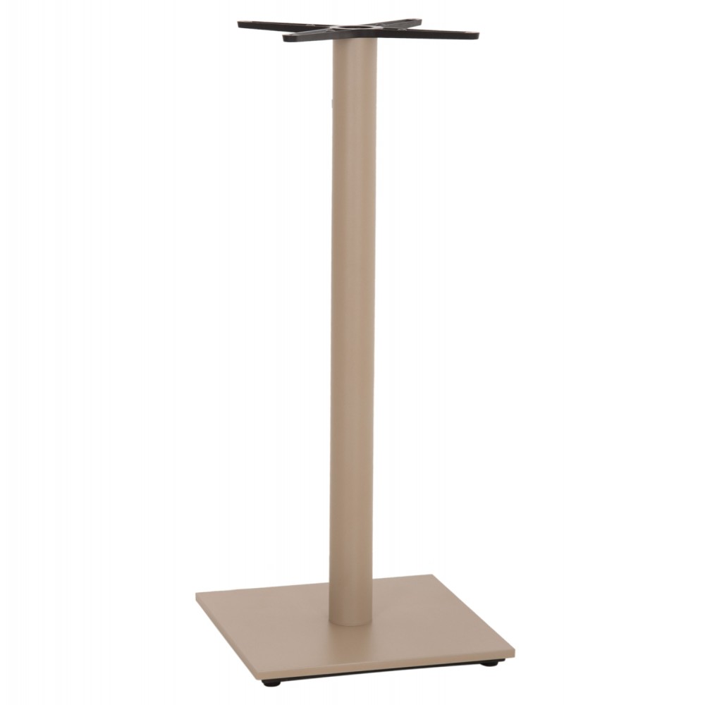 Βάση τραπεζιού μπαρ από μέταλλο σε χρώμα καπουτσίνο ματ 46x46x108