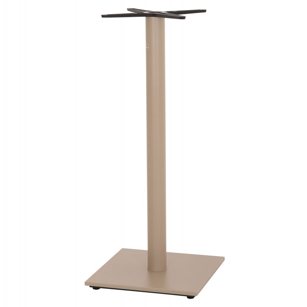 Βάση τραπεζιού μπαρ από μέταλλο σε χρώμα καπουτσίνο ματ 46x46x108