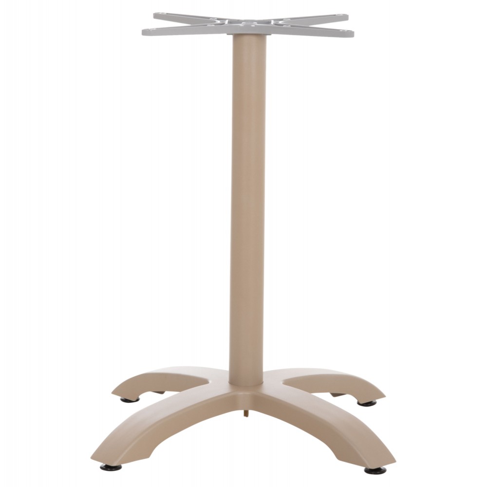 Βάση από αλουμίνιο σε χρώμα καπουτσίνο ματ 66x66x72