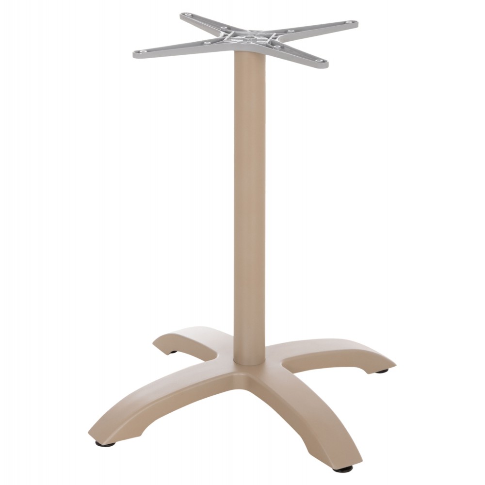 Βάση από αλουμίνιο σε χρώμα καπουτσίνο ματ 66x66x72