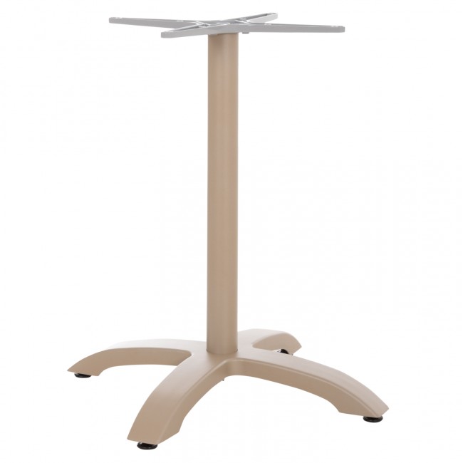 Βάση από αλουμίνιο σε χρώμα καπουτσίνο ματ 66x66x72