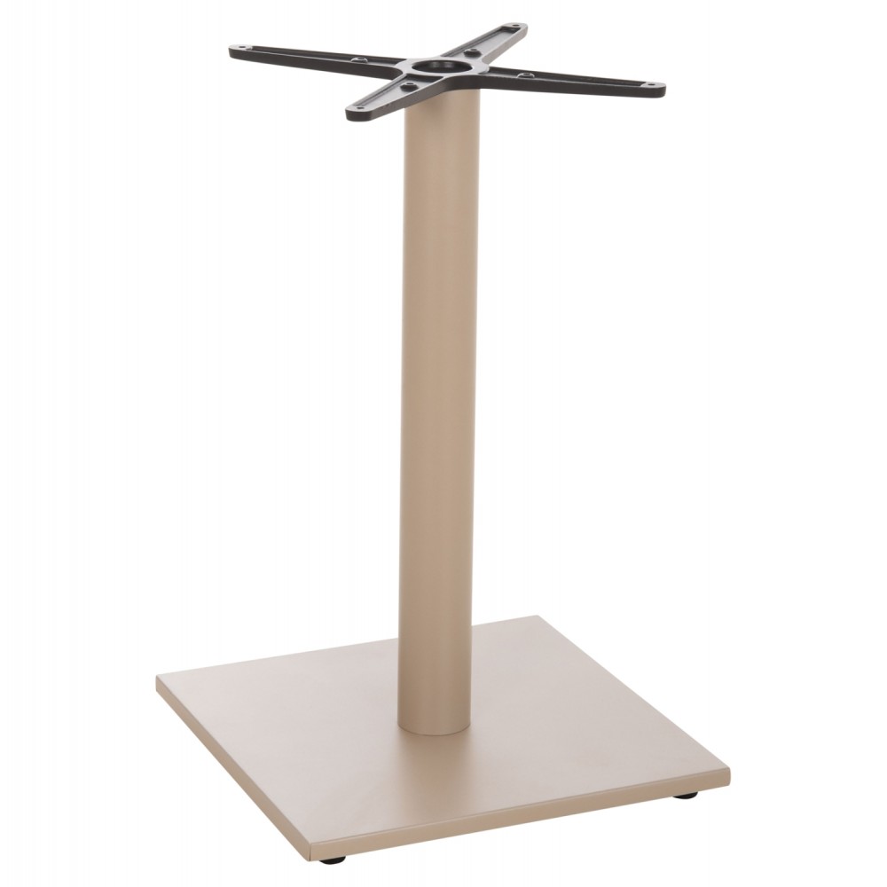 Βάση τραπεζιού από αλουμίνιο σε χρώμα καπουτσίνο 46x46x72