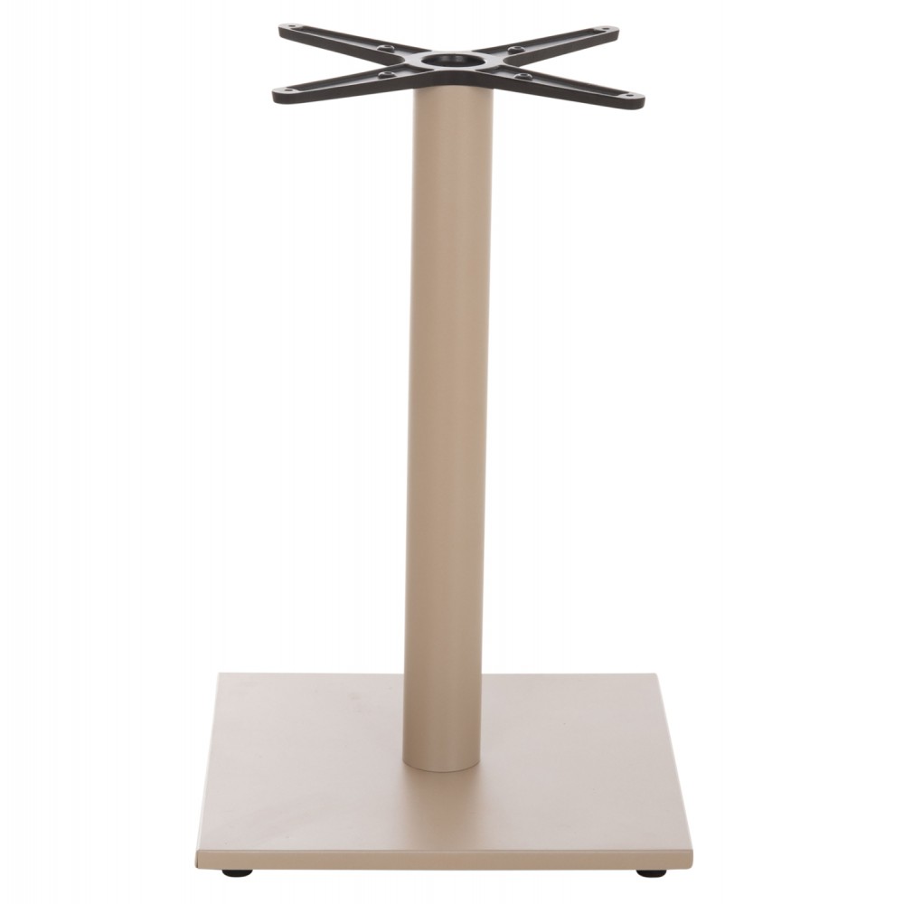 Βάση τραπεζιού από αλουμίνιο σε χρώμα καπουτσίνο 46x46x72