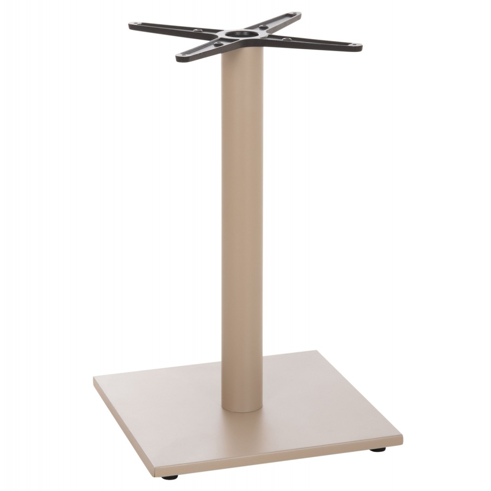 Βάση τραπεζιού από αλουμίνιο σε χρώμα καπουτσίνο 46x46x72