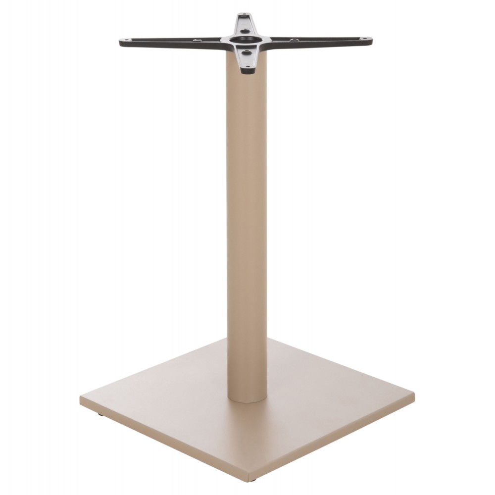 Βάση τραπεζιού από αλουμίνιο σε χρώμα καπουτσίνο 46x46x72