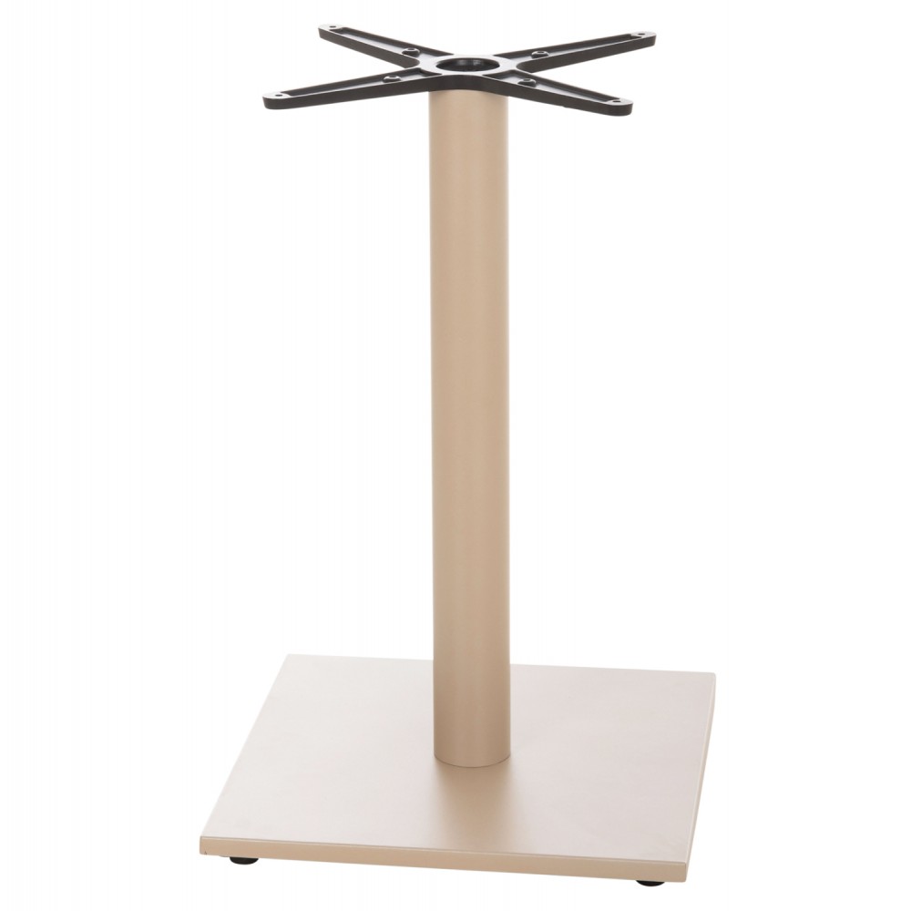 Βάση τραπεζιού από αλουμίνιο σε χρώμα καπουτσίνο 46x46x72