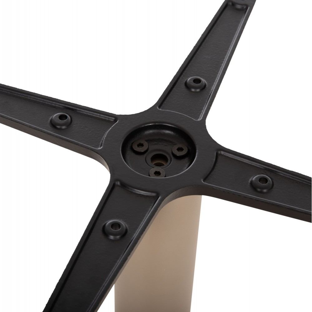 Βάση τραπεζιού από αλουμίνιο σε χρώμα καπουτσίνο 46x46x72