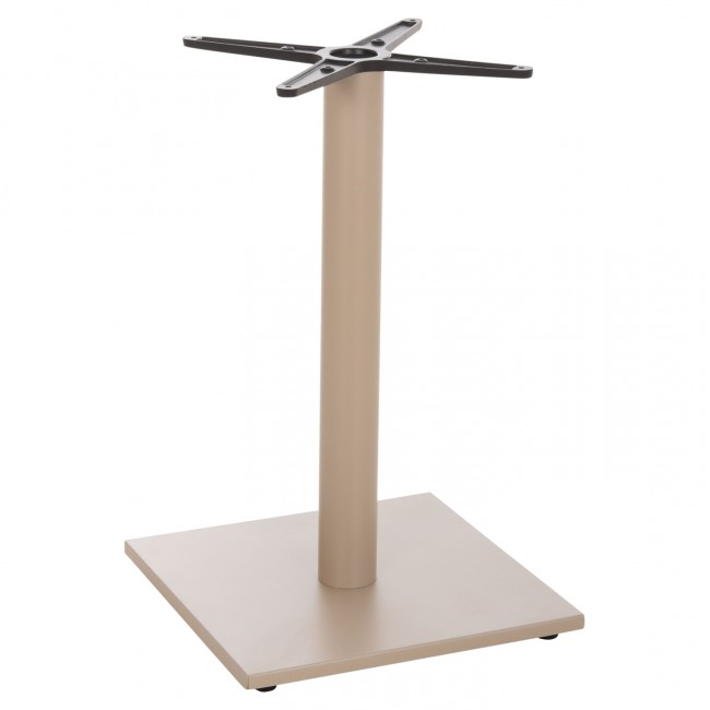 Βάση τραπεζιού από αλουμίνιο σε χρώμα καπουτσίνο 46x46x72