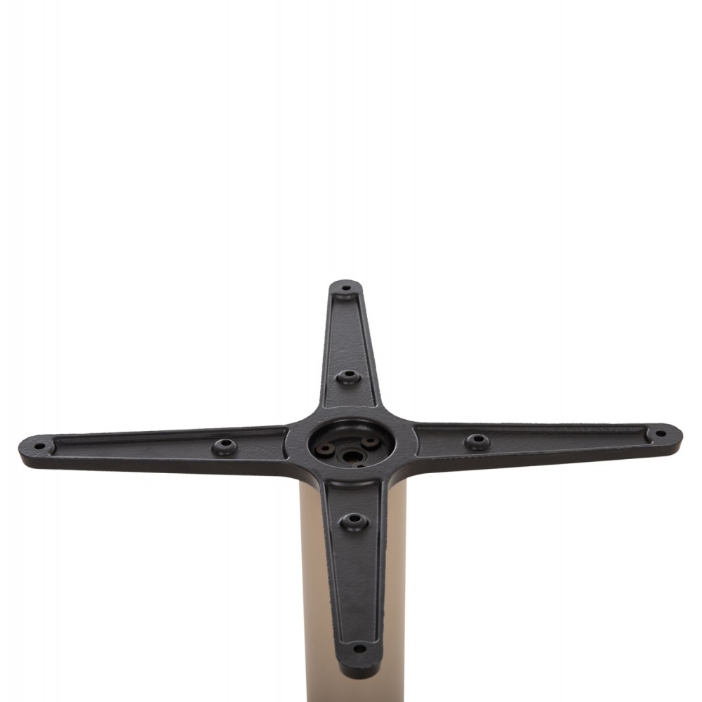 Βάση τραπεζιού από αλουμίνιο σε χρώμα καπουτσίνο 46x46x72