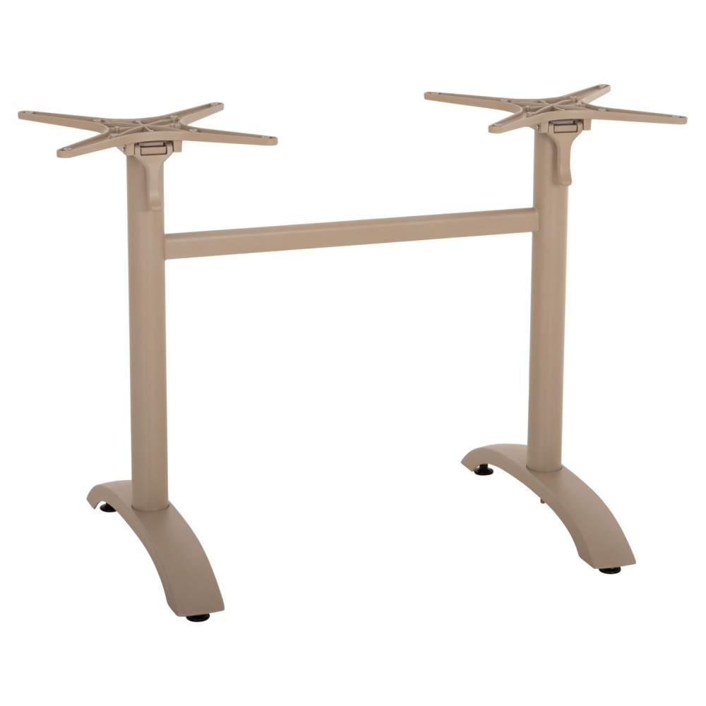 Βάση δίστηλη από αλουμίνιο σε χρώμα καπουτσίνο 78x59.5x73