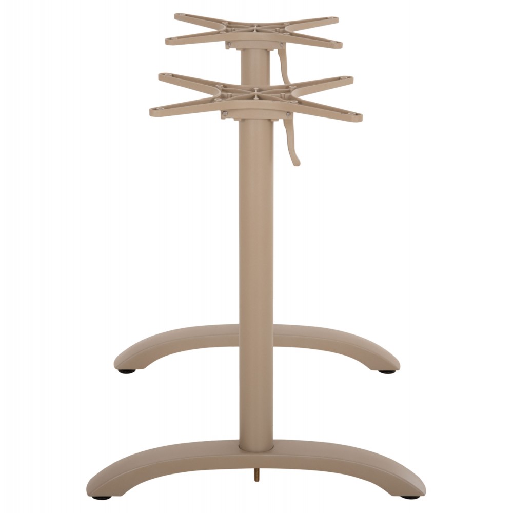 Βάση δίστηλη από αλουμίνιο σε χρώμα καπουτσίνο 78x59.5x73