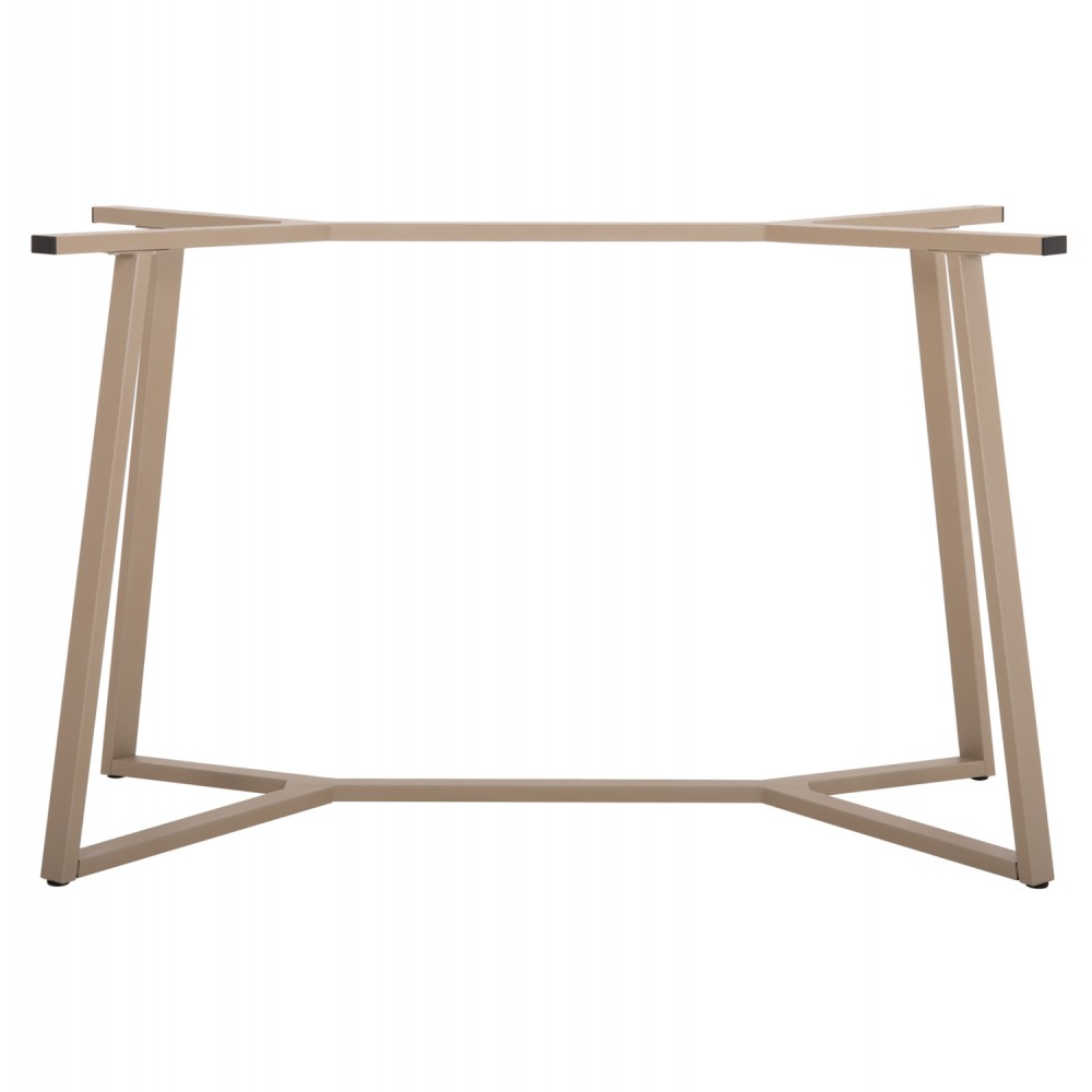 Βάση τραπεζιού από μέταλλο σε χρώμα καπουτσίνο 111x60x71