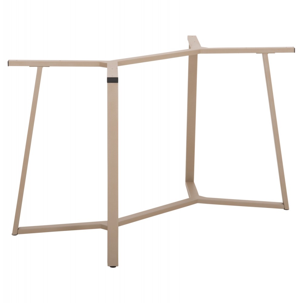 Βάση τραπεζιού από μέταλλο σε χρώμα καπουτσίνο 111x60x71