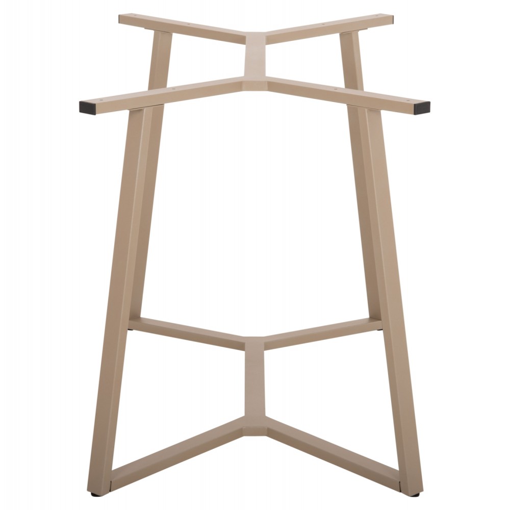 Βάση τραπεζιού από μέταλλο σε χρώμα καπουτσίνο 111x60x71