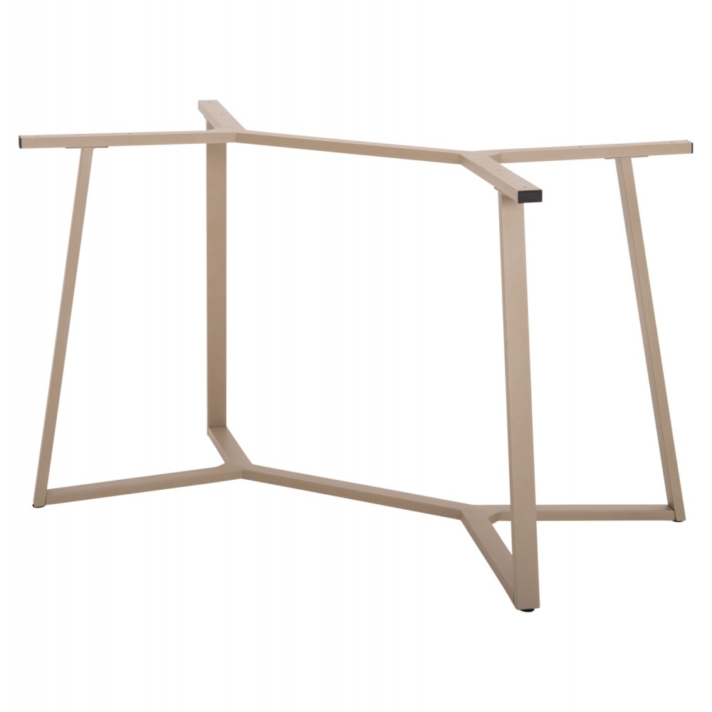Βάση τραπεζιού από μέταλλο σε χρώμα καπουτσίνο 111x60x71