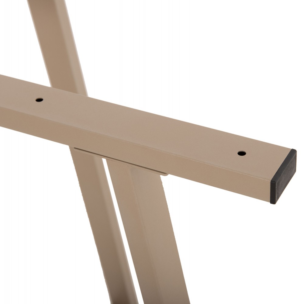 Βάση τραπεζιού από μέταλλο σε χρώμα καπουτσίνο 111x60x71
