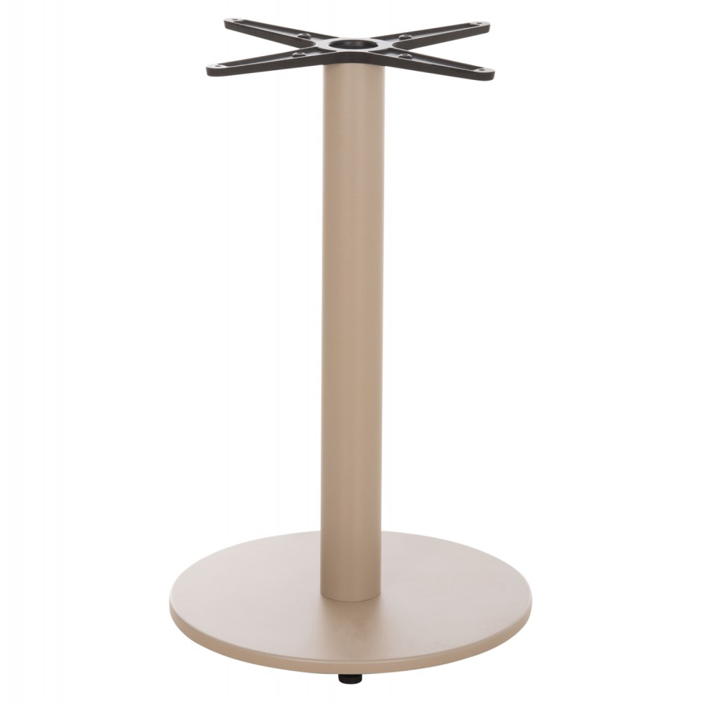 Βάση τραπεζιού από αλουμίνιο σε χρώμα καπουτσίνο Φ45x72