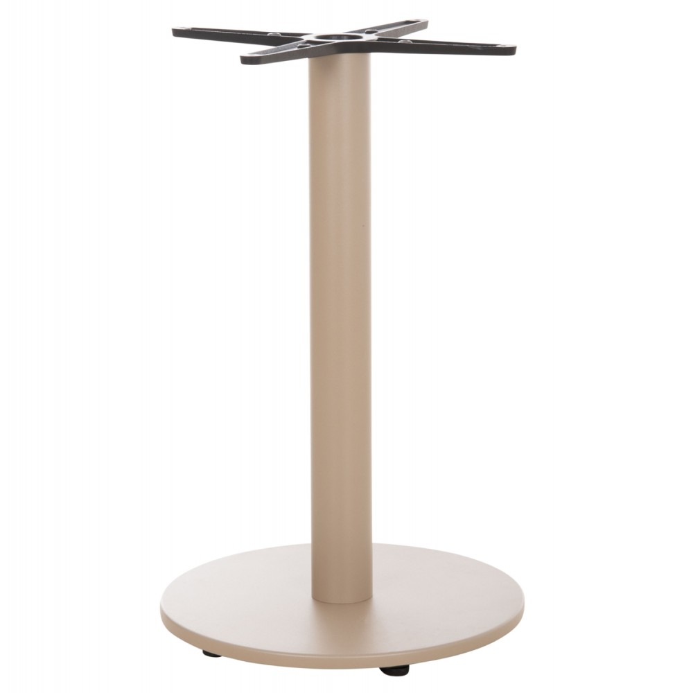 Βάση τραπεζιού από αλουμίνιο σε χρώμα καπουτσίνο Φ45x72