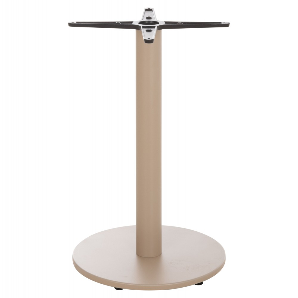 Βάση τραπεζιού από αλουμίνιο σε χρώμα καπουτσίνο Φ45x72