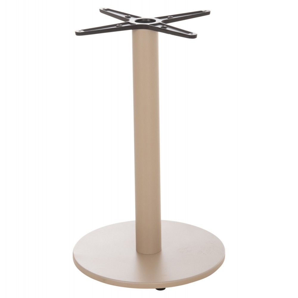 Βάση τραπεζιού από αλουμίνιο σε χρώμα καπουτσίνο Φ45x72