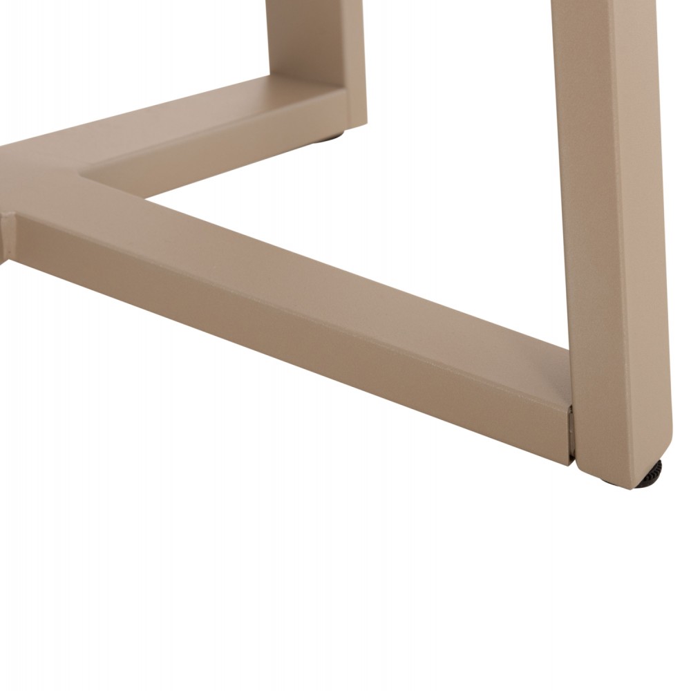 Βάση τραπεζιού μπαρ μεσαίου ύψους από μέταλλο σε χρώμα καπουτσίνο 50x50x90