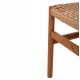 Καρέκλα "DINIZ" από ξύλο/σχοινί σε χρώμα φυσικό 48x60x84