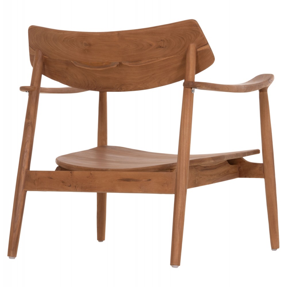 Πολυθρόνα lounge "RANGER" από ξύλο teak σε χρώμα φυσικό 70x73x73