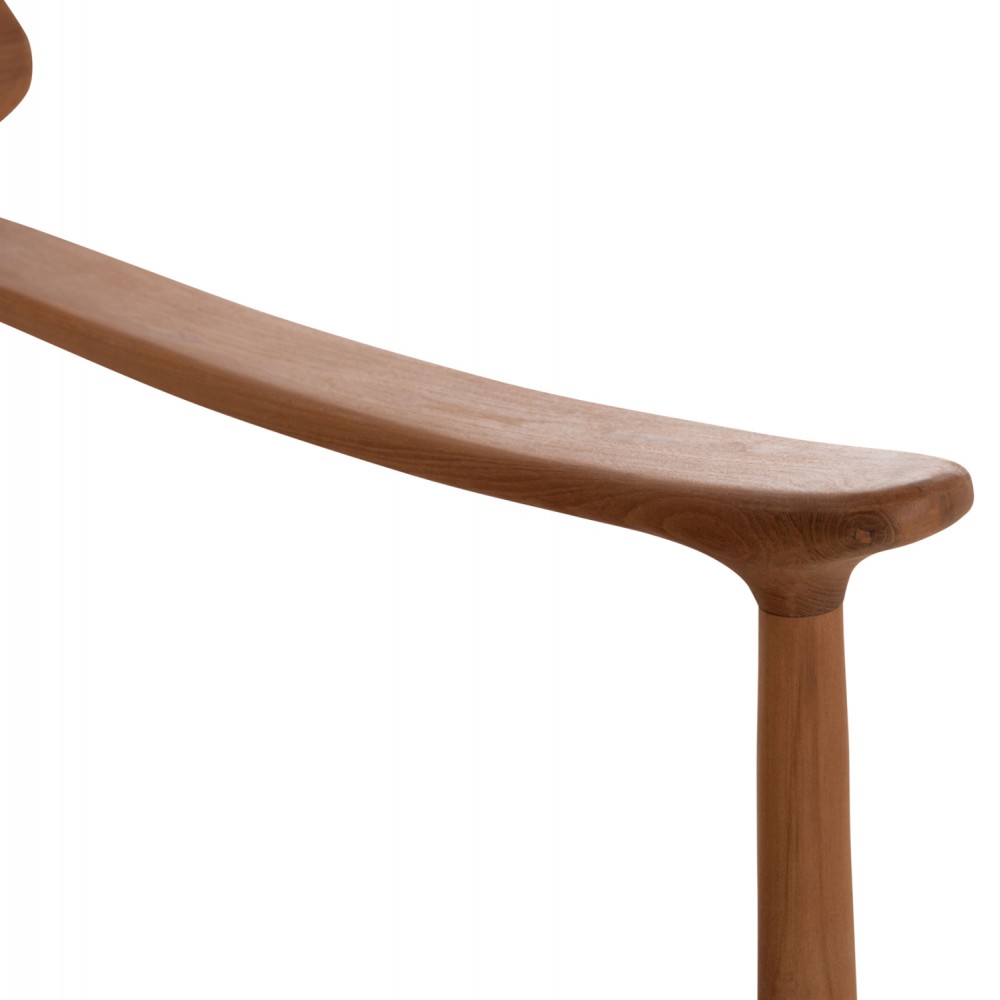 Πολυθρόνα lounge "RANGER" από ξύλο teak σε χρώμα φυσικό 70x73x73