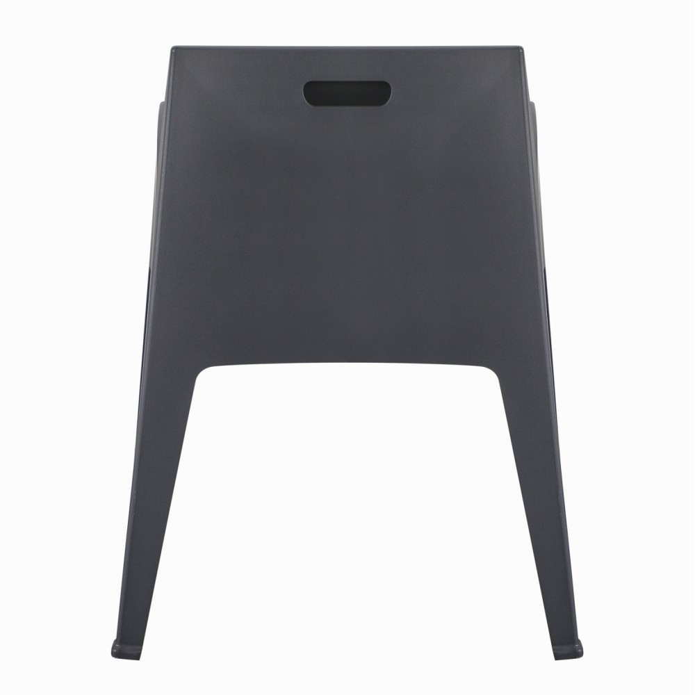 Πολυθρόνα "SLEEK" από πολυπροπυλένιο σε χρώμα γκρι 57x56x82.5