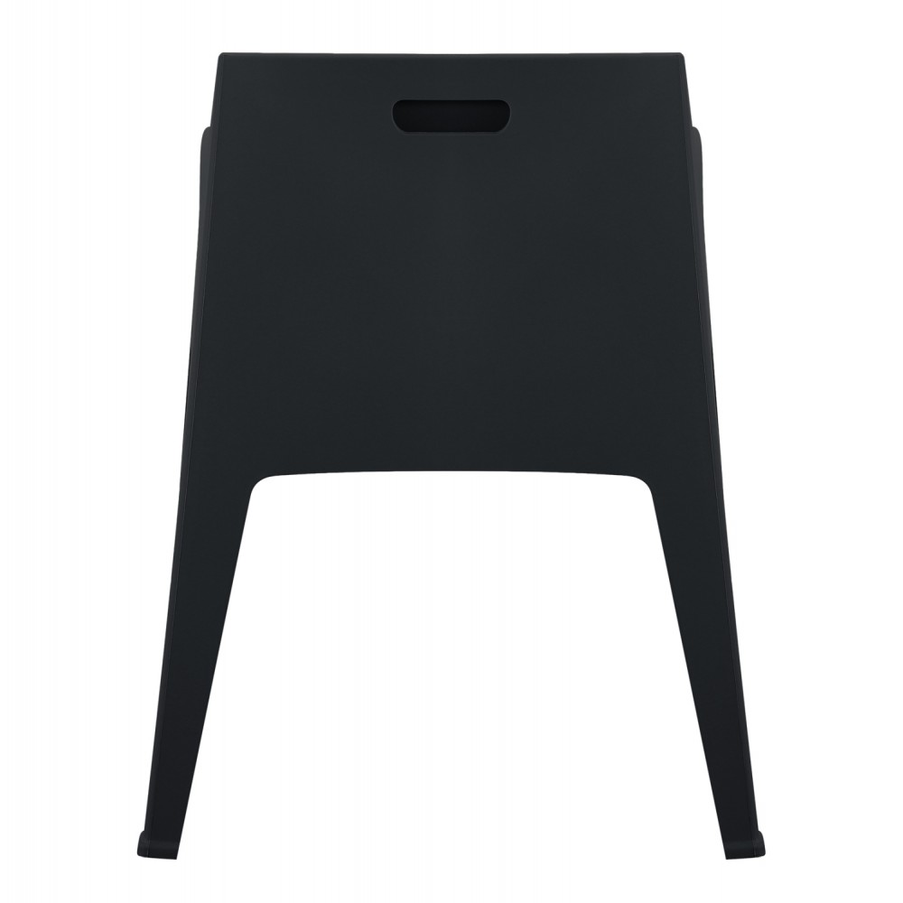 Πολυθρόνα "SLEEK" από πολυπροπυλένιο σε χρώμα μαύρο 57x56x82.5