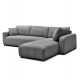 Γωνιακός καναπές "MEDEL" αναστρέψιμος από p.e. ύφασμα σε χρώμα γκρι 296x208x80