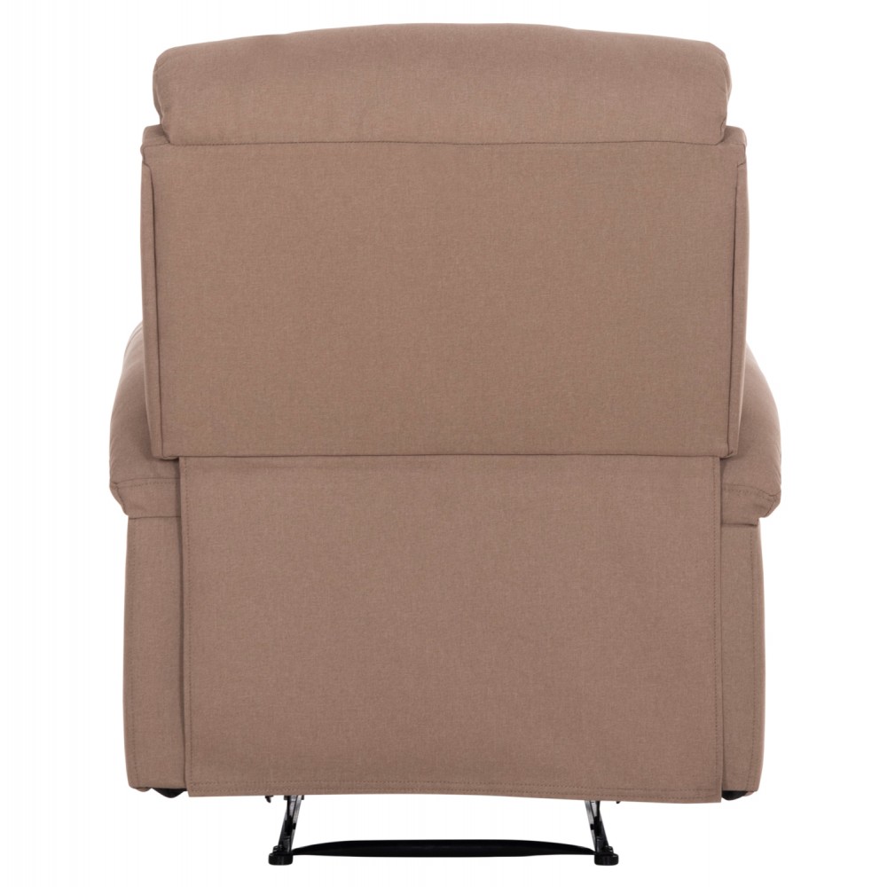 Πολυθρόνα relax "DIONI" από ύφασμα σε χρώμα μπεζ 81x94x97