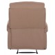 Πολυθρόνα relax "DIONI" από ύφασμα σε χρώμα μπεζ 81x94x97