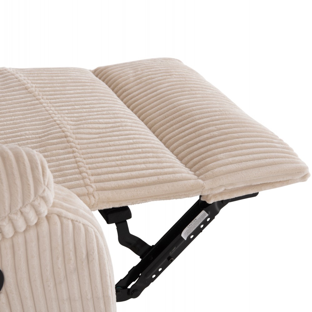 Πολυθρόνα relax "DIONI" από ύφασμα ριγέ σε χρώμα μπεζ 81x94x97