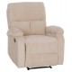 Πολυθρόνα relax "DIONI" από ύφασμα ριγέ σε χρώμα μπεζ 81x94x97
