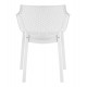 Πολυθρόνα εξωτερικού χώρου "PEGGY" από pp σε χρώμα λευκό 60x55x79
