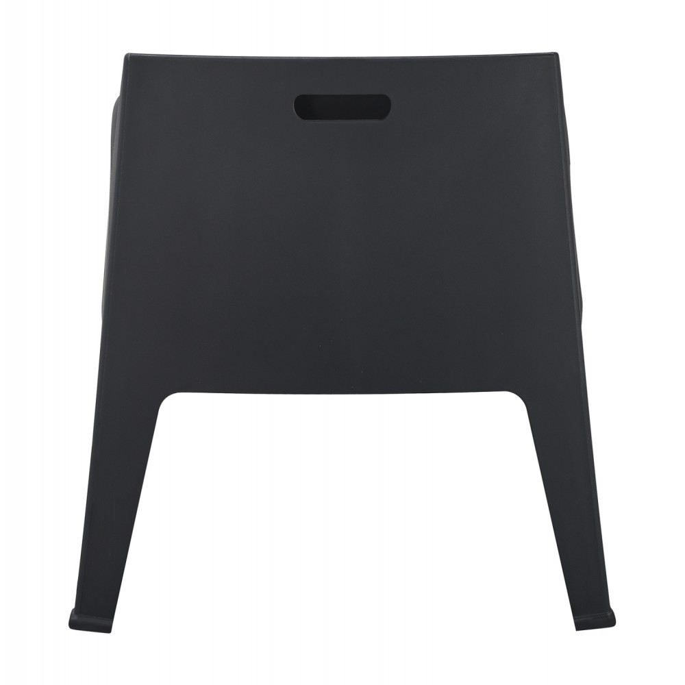 Πολυθρόνα lounge εξωτερικού χώρου "SLEEK" από pp σε χρώμα μαύρο 62.5x48.5x73