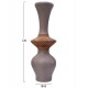 Διακοσμητικό βάζο δαπέδου "NEBULA" από fiber cement/ξύλο σε χρώμα taupe/φυσικό Φ45x120