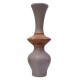 Διακοσμητικό βάζο δαπέδου "NEBULA" από fiber cement/ξύλο σε χρώμα taupe/φυσικό Φ45x120