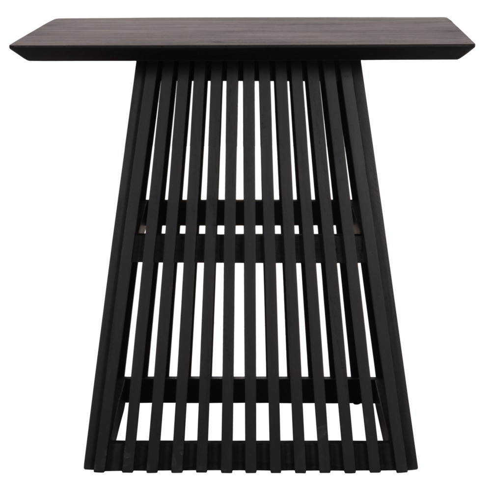 Τραπέζι τραπεζαρίας "FRANTZ" από ξύλο σε χρώμα μαύρο 80x80x78