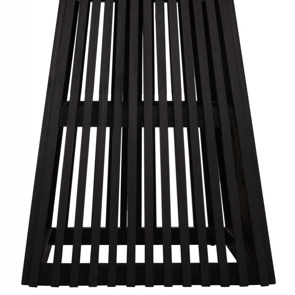 Τραπέζι τραπεζαρίας "FRANTZ" από ξύλο σε χρώμα μαύρο 80x80x78