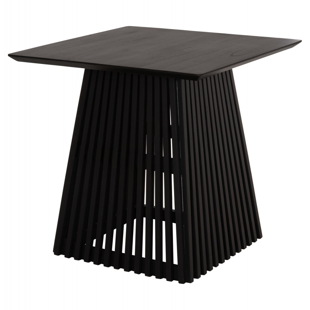 Τραπέζι τραπεζαρίας "FRANTZ" από ξύλο σε χρώμα μαύρο 80x80x78