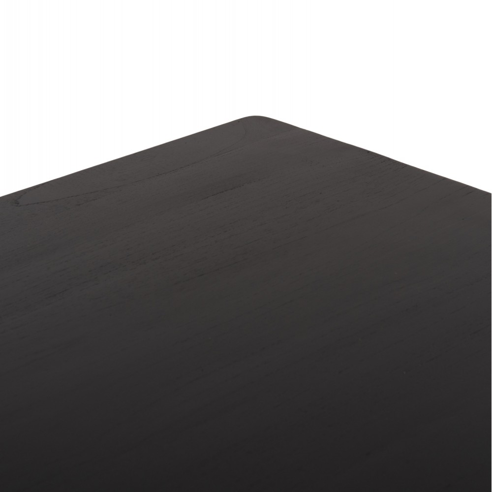 Τραπέζι τραπεζαρίας "FRANTZ" από ξύλο σε χρώμα μαύρο 80x80x78