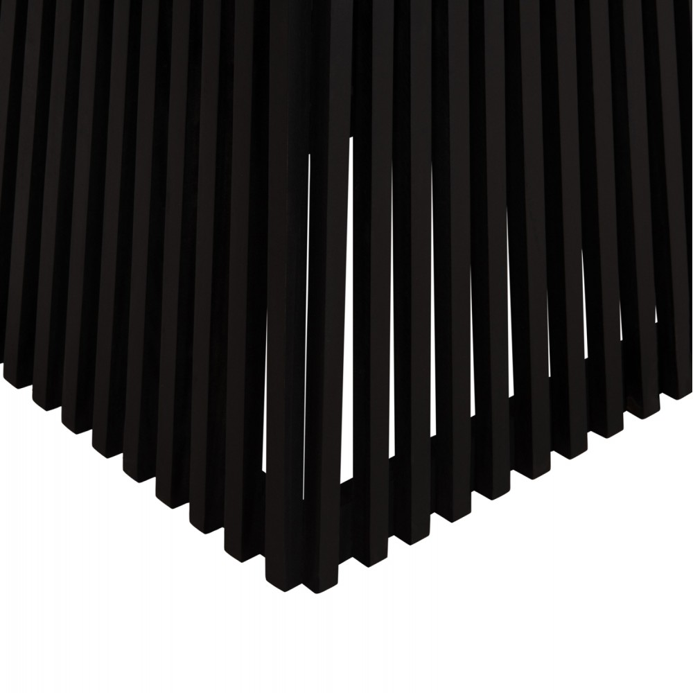 Τραπέζι τραπεζαρίας "FRANTZ" από ξύλο σε χρώμα μαύρο 80x80x78