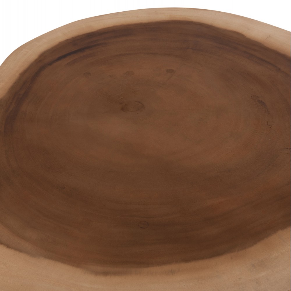 Τραπέζι σαλονιού "SERVON" από ξύλο/μέταλλο σε χρώμα φυσικό/μαύρο 76x67x44