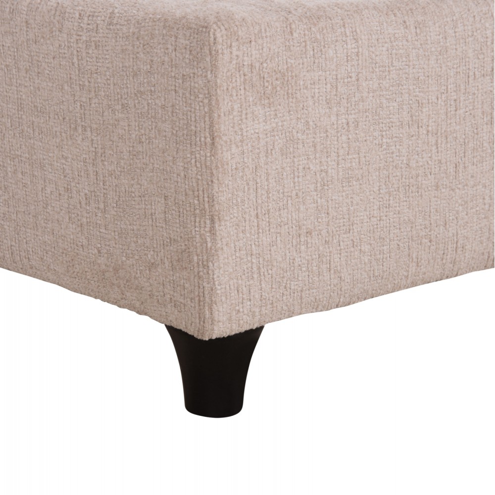 Κρεβάτι μονό "MILO" με αποθηκευτικό χώρο από ύφασμα teddy σε χρώμα μπεζ 90x200