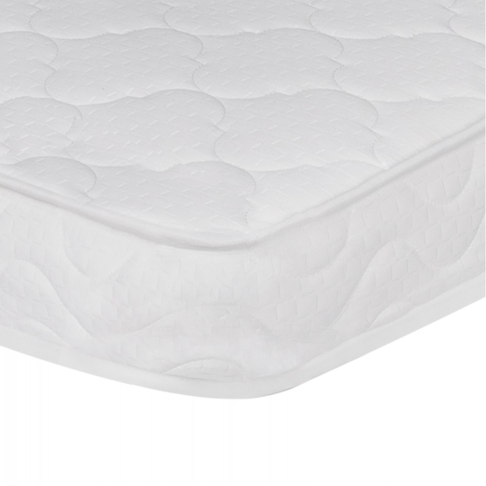 Κρεβάτι ημίδιπλο με στρώμα "MAYLIN" από ύφασμα σε χρώμα γκρι 120x200