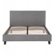 Κρεβάτι διπλό με στρώμα "BECCA" από ύφασμα σε χρώμα γκρι 150x200